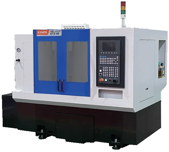 Torno CNC GTS46 de duplo spindle gang tool